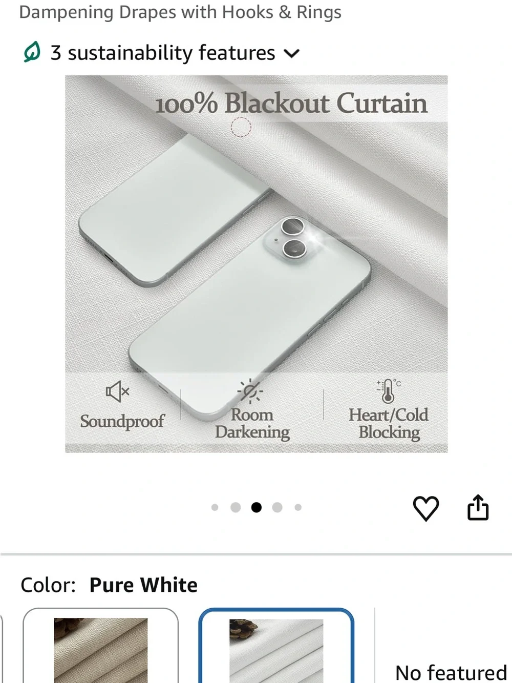 NEW Blackout Pinch Pleated Curtains in White - 92”L x 40”W